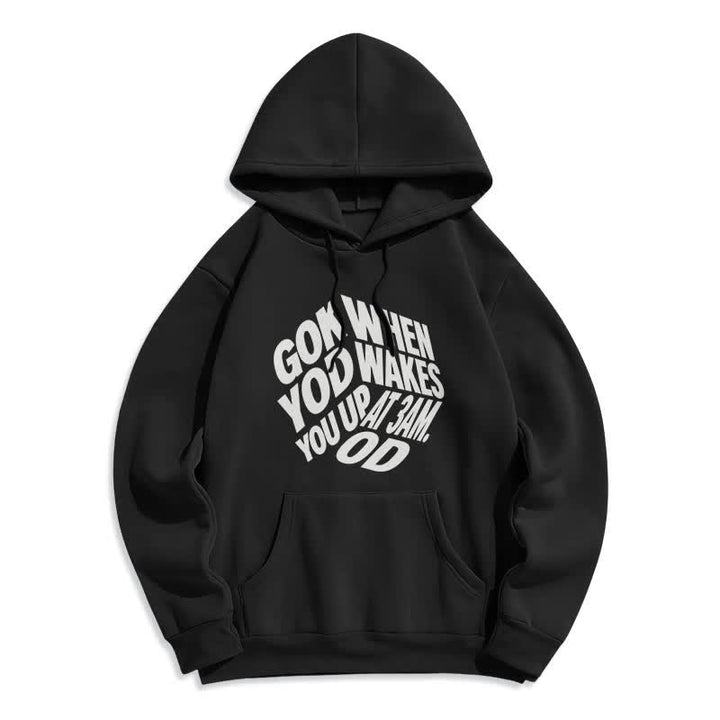 Christianartworkshop Felpa con cappuccio foderata in pile con graffiti "Child Of God" - Nero - 2XL - image 6