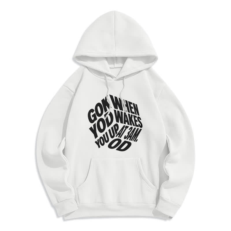 Christianartworkshop Felpa con cappuccio foderata in pile con graffiti "Child Of God" - Bianco - 2XL - image 7