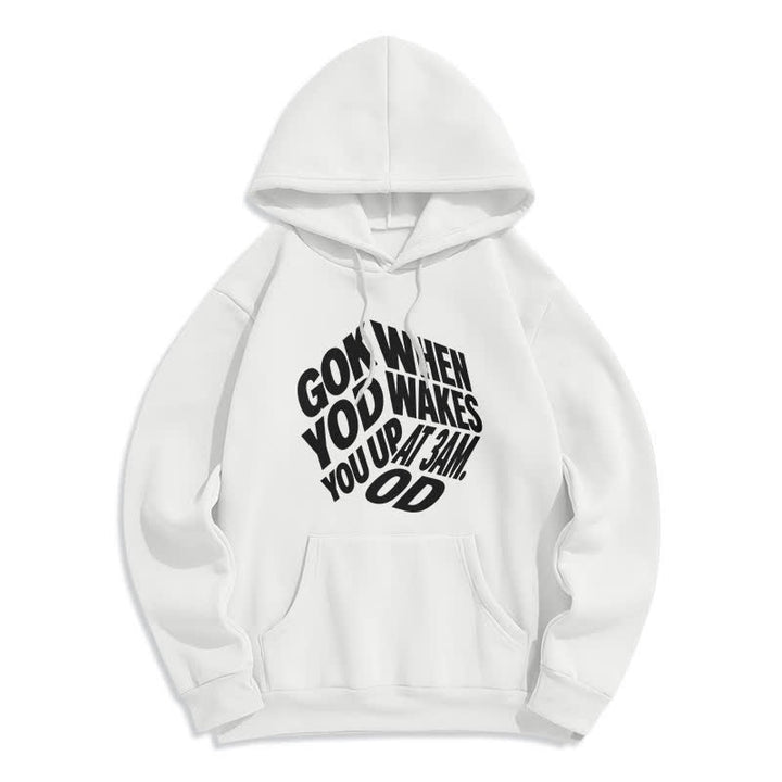 Christianartworkshop Felpa con cappuccio foderata in pile con graffiti "Child Of God" - Bianco - 2XL - image 7