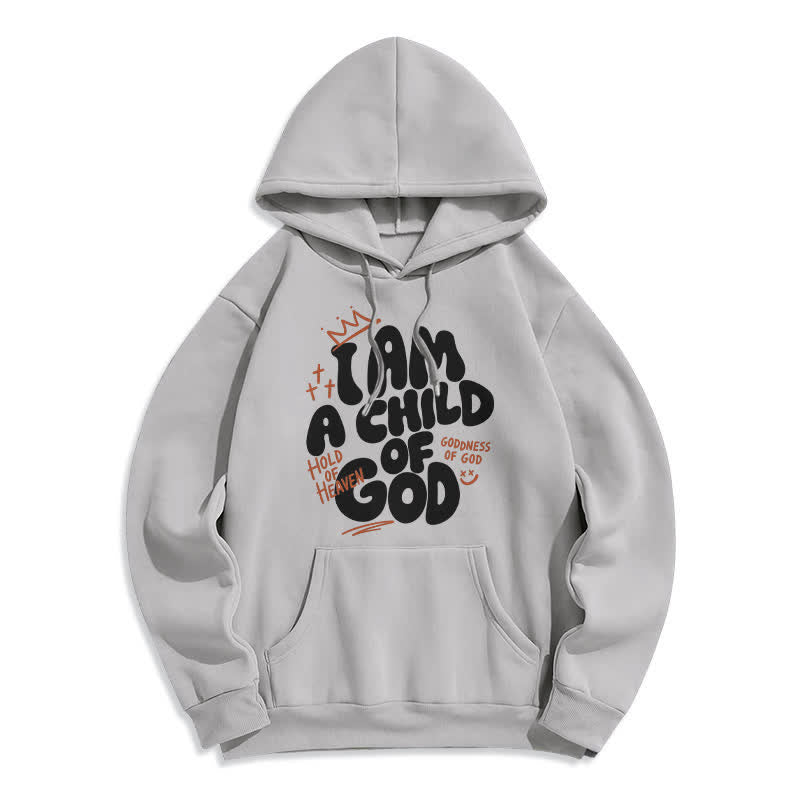 Christianartworkshop Felpa con cappuccio oversize foderata in pile con graffiti "Child Of God" - Grigio - 2XL - image 6