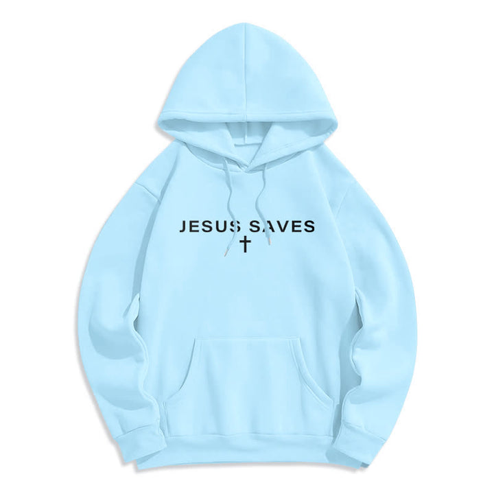Christianartworkshop Felpa con cappuccio foderata in pile stile streetwear Jesus Is King - image 17