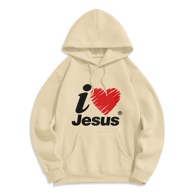 Christianartworkshop Felpa con cappuccio foderata in pile con stampa "Jesus Heart Graffiti". - Beige - 2XL - image 7