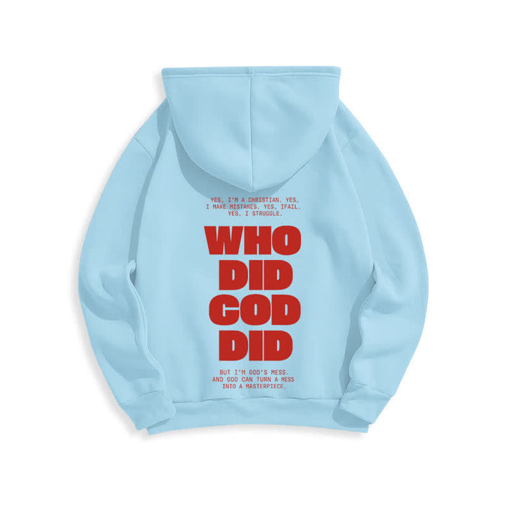 Christianartworkshop Dio è in te Felpa con cappuccio rossa stile streetwear - image 16