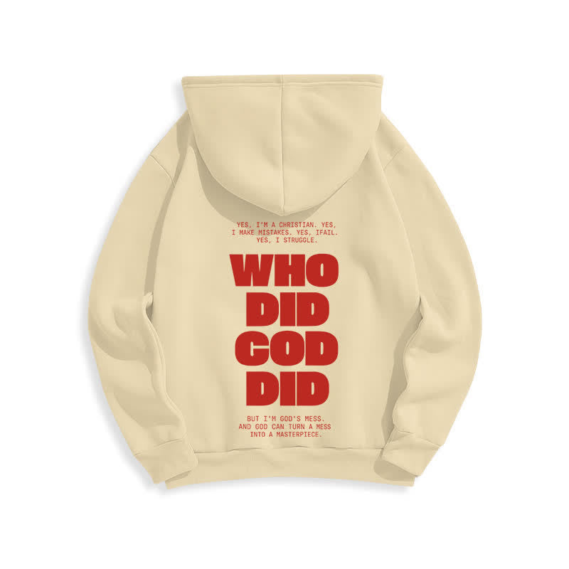Christianartworkshop Dio è in te Felpa con cappuccio rossa stile streetwear - image 19