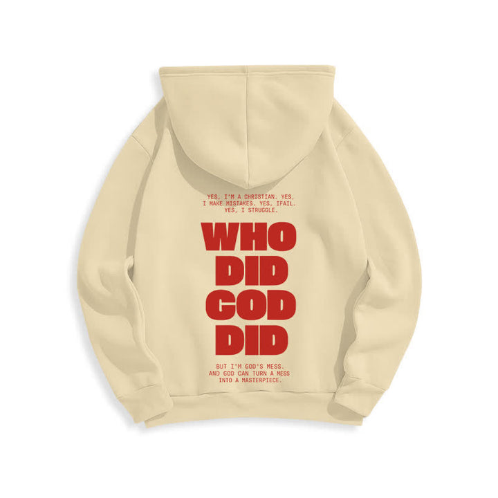 Christianartworkshop Dio è in te Felpa con cappuccio rossa stile streetwear - image 19