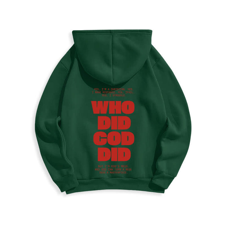 Christianartworkshop Dio è in te Felpa con cappuccio rossa stile streetwear - image 22