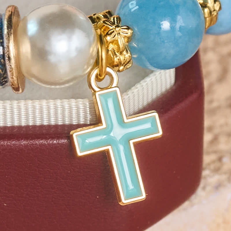 Christianartworkshop Bracciale con ciondolo a forma di icona sacra stampata in lega: portatore di sacra serenità e serenità. - image 10