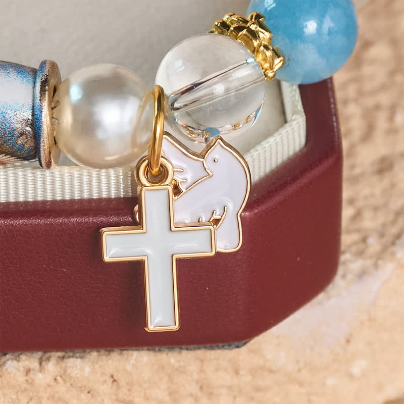 Christianartworkshop Bracciale con ciondolo a forma di icona sacra stampata in lega: portatore di sacra serenità e serenità. - image 15