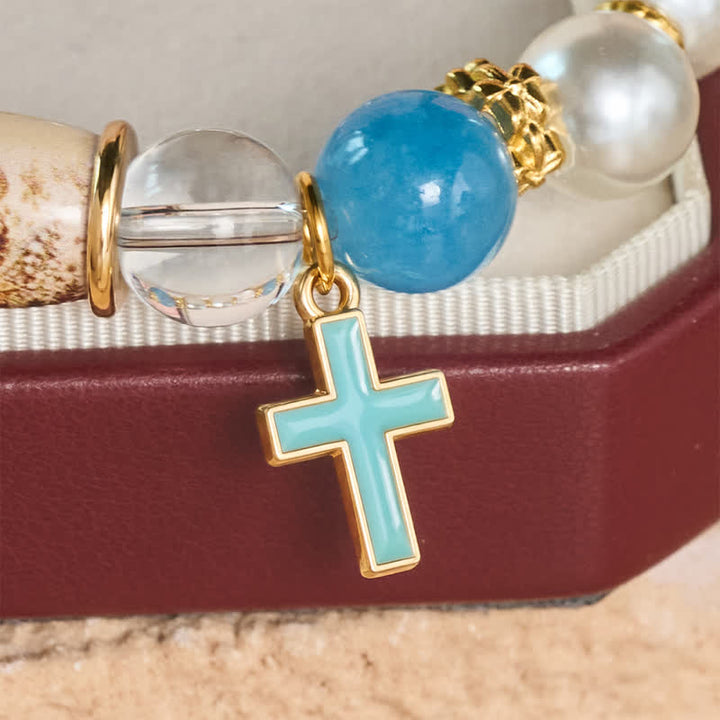 Christianartworkshop Bracciale con ciondolo a forma di icona sacra stampata in lega: portatore di sacra serenità e serenità. - image 20