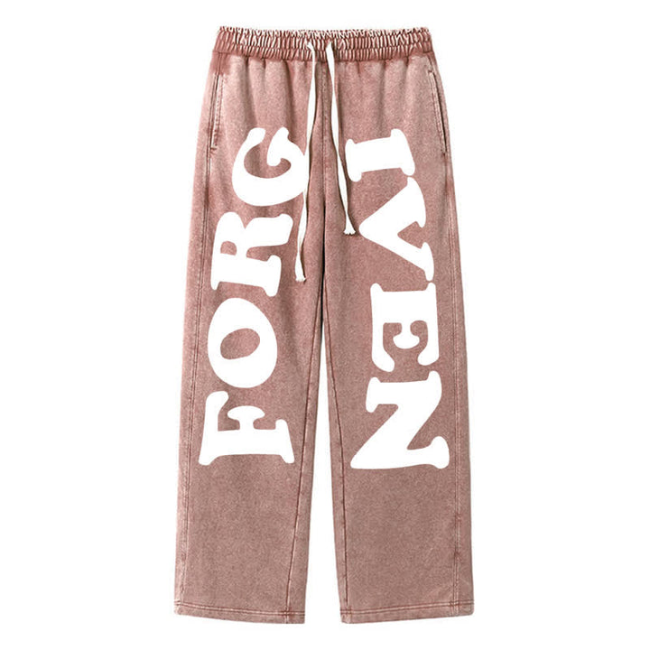 Christianartworkshop Pantaloni della tuta a gamba larga Forgiven Statement - Marrone - 2XL - image 32
