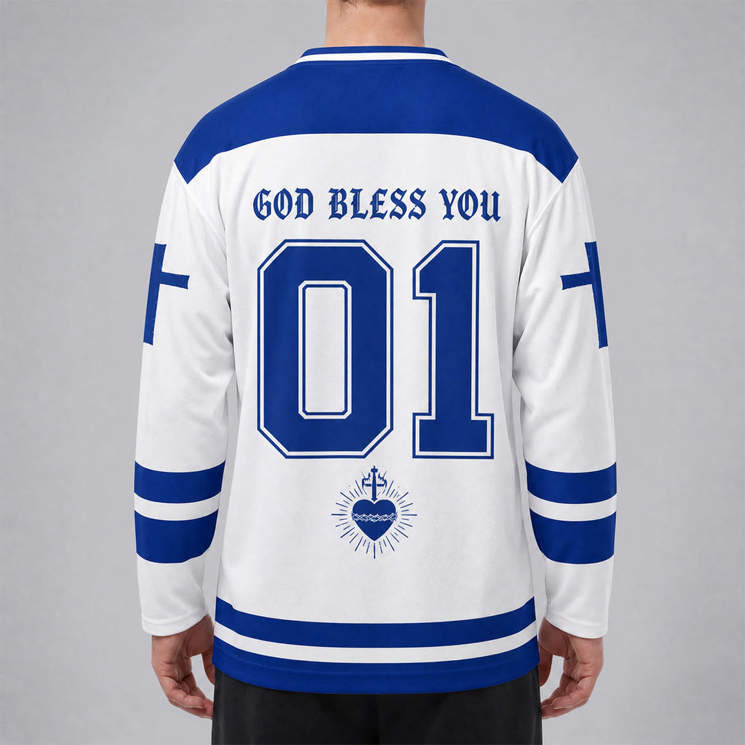 Christianartworkshop Tutto è possibile - Maglia da hockey con l'icona di Gesù - image 6