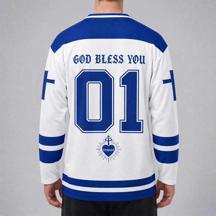 Christianartworkshop Tutto è possibile - Maglia da hockey con l'icona di Gesù - image 6