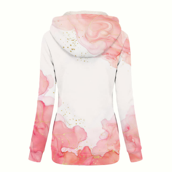 Christianartworkshop Isaia 43:1 Cappotto invernale con cappuccio e croce floreale in sherpa - image 1