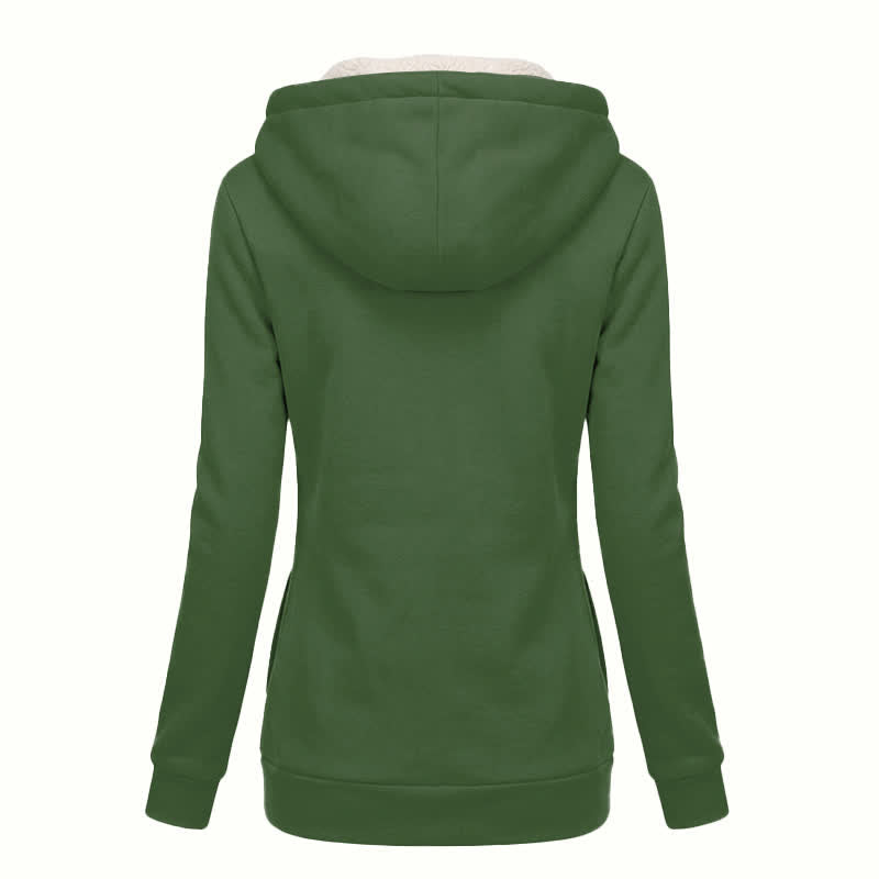 Christianartworkshop Cappotto invernale con cappuccio foderato in sherpa Olive Cross Bloom - image 1