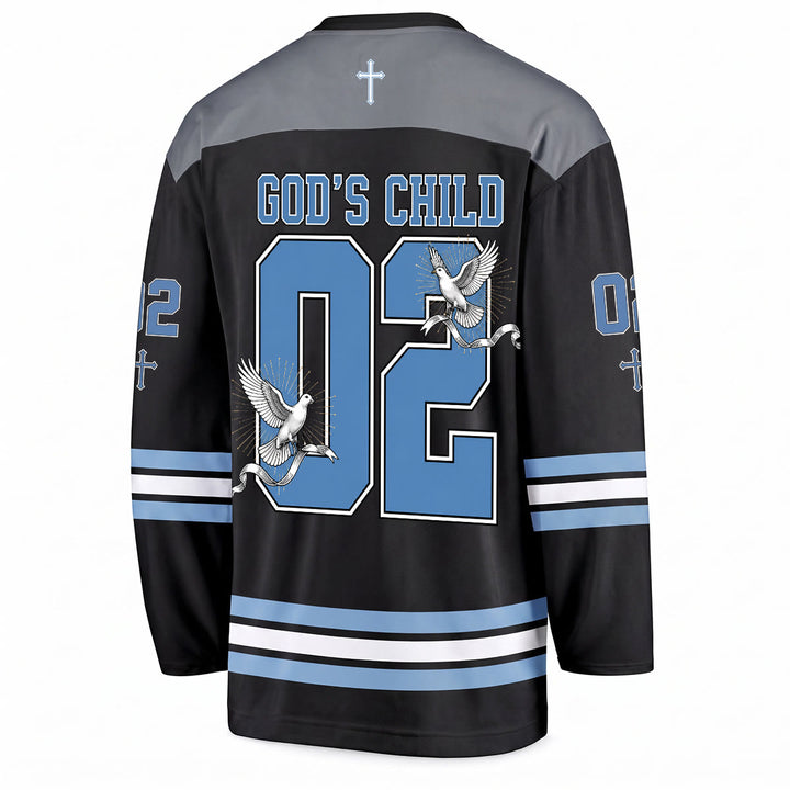Christianartworkshop God's Child 02 Grace Dove Maglia da hockey a maniche lunghe - image 2