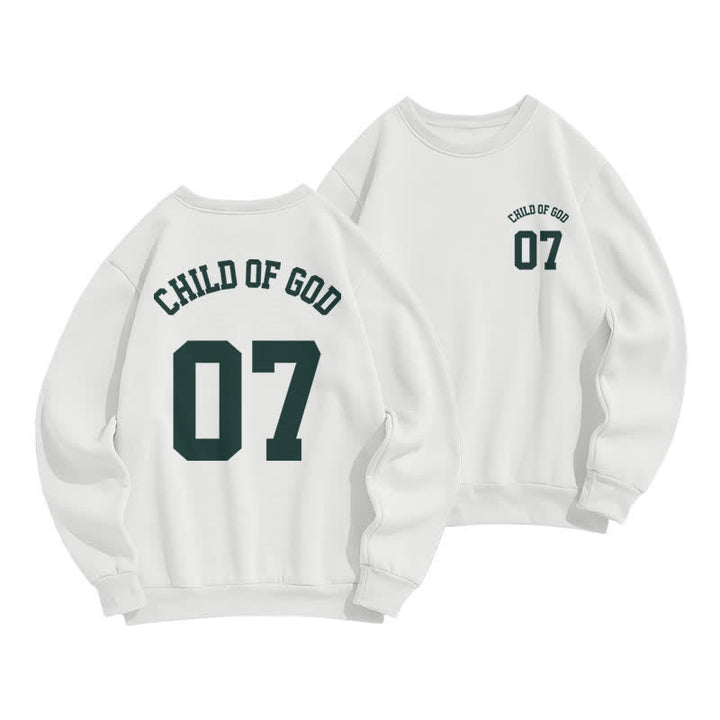 Christianartworkshop Felpa girocollo oversize Child Of God 07 - Bianco - 2XL - image 6