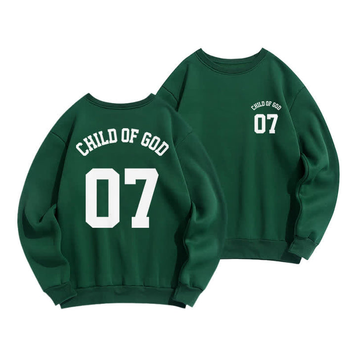 Christianartworkshop Felpa girocollo oversize Child Of God 07 - Verde - 2XL - image 0