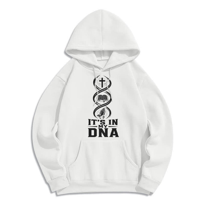 Christianartworkshop Felpa con cappuccio "It's In My DNA Faith" - Bianco - 2XL - image 2