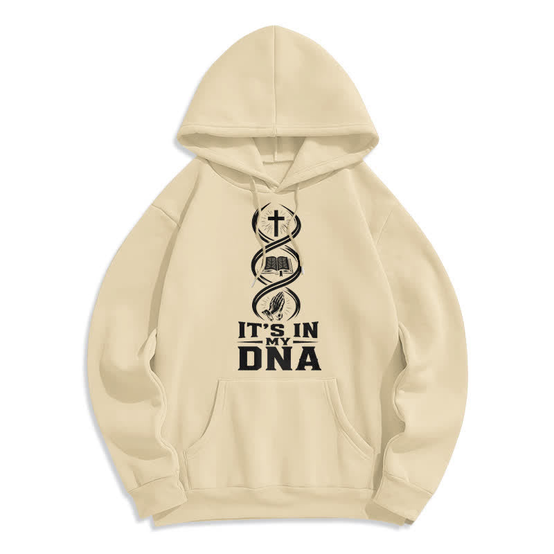 Christianartworkshop Felpa con cappuccio "It's In My DNA Faith" - Albicocca - 2XL - image 7