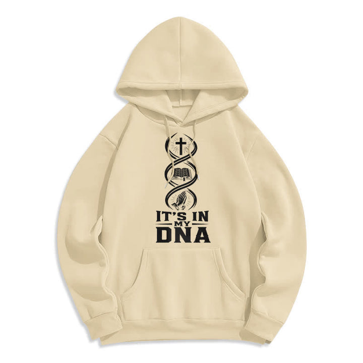 Christianartworkshop Felpa con cappuccio "It's In My DNA Faith" - Albicocca - 2XL - image 7