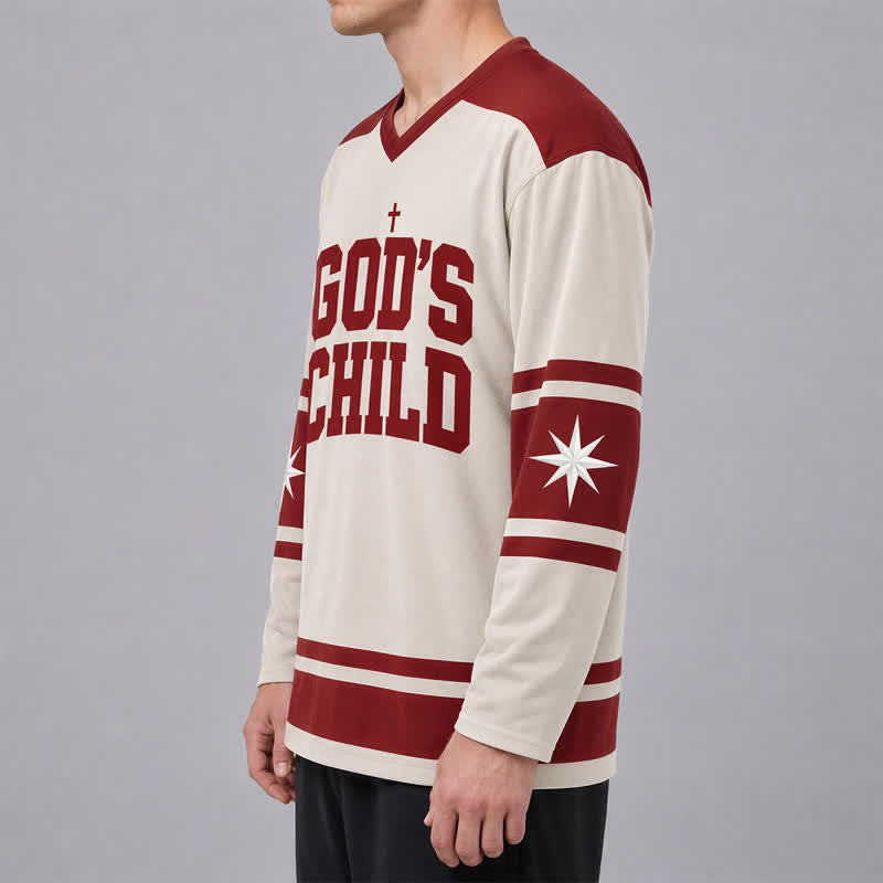 Christianartworkshop Maglia da hockey "God's Child Walk By Faith" - image 6