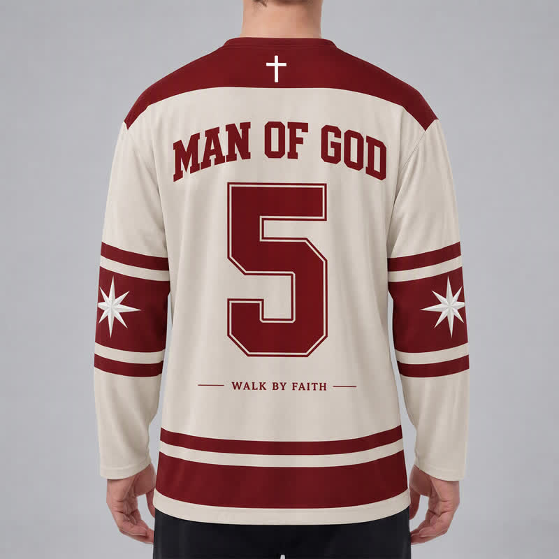 Christianartworkshop Maglia da hockey "God's Child Walk By Faith" - image 4