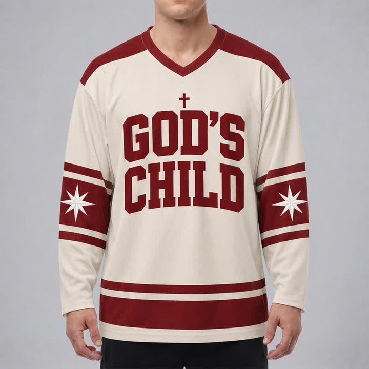 Christianartworkshop Maglia da hockey "God's Child Walk By Faith" - image 3