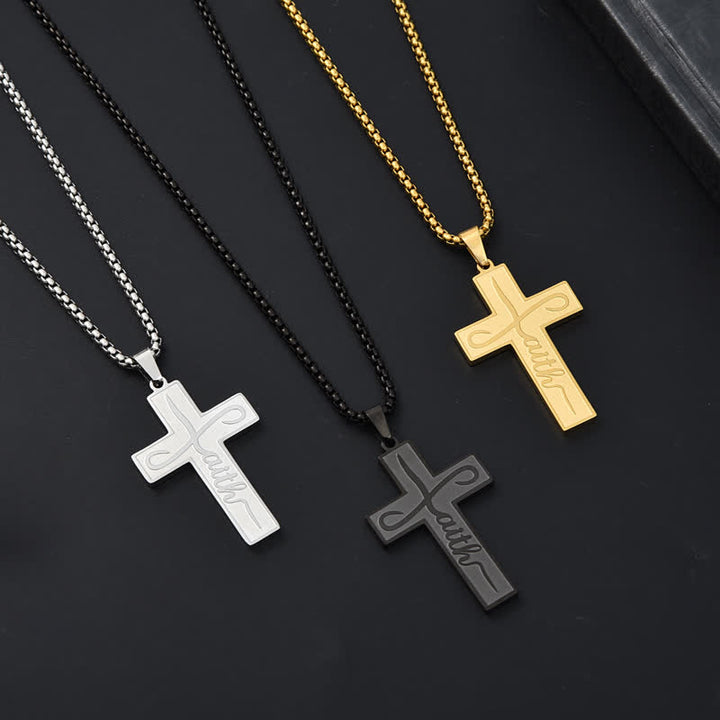 Christianartworkshop Collana con croce Faith liscia e lucida: simbolo di dolce e duratura grazia - image 1
