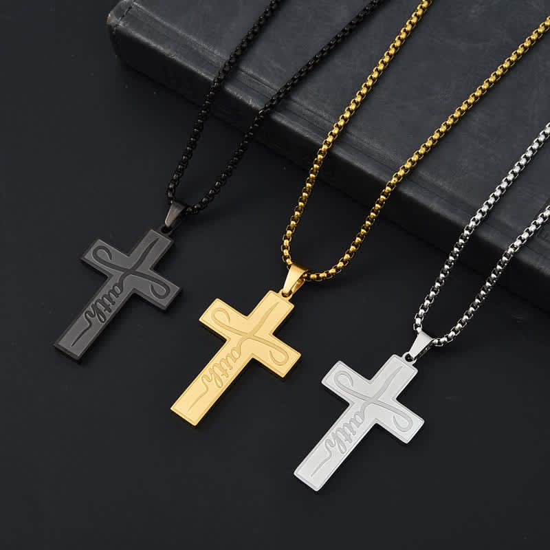 Christianartworkshop Collana con croce Faith liscia e lucida: simbolo di dolce e duratura grazia - image 0