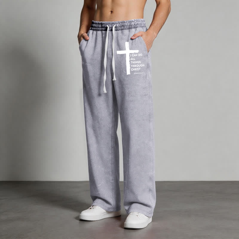 Christianartworkshop Pantaloni della tuta Walk By Faith Cross Washed - image 20