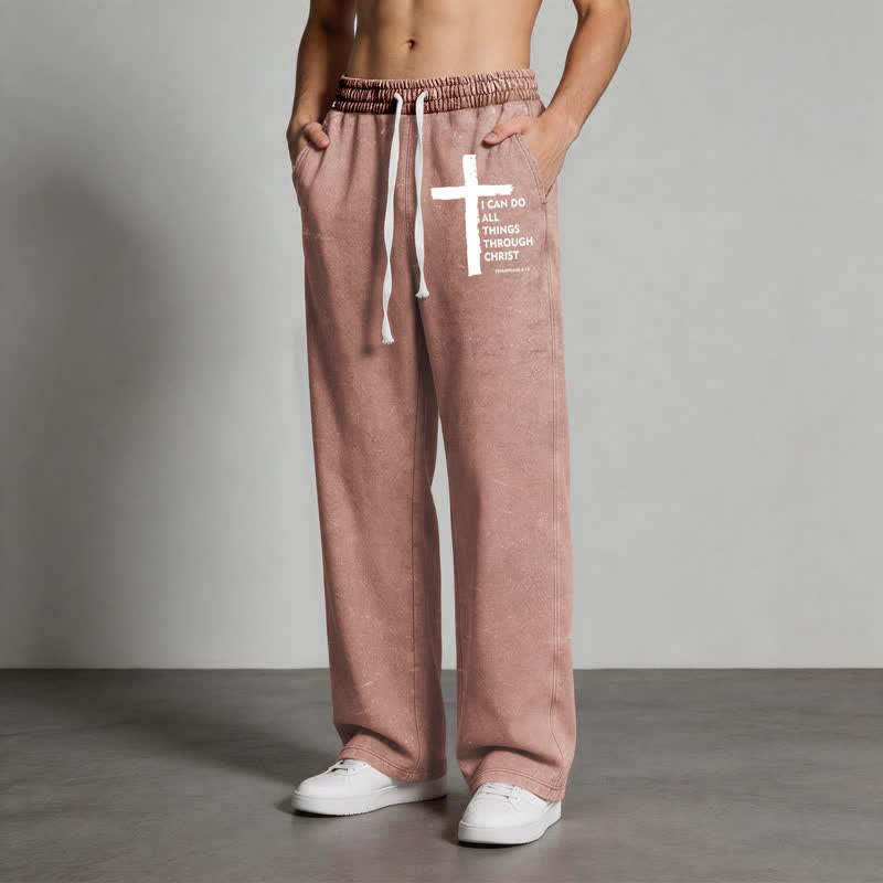 Christianartworkshop Pantaloni della tuta Walk By Faith Cross Washed - image 36