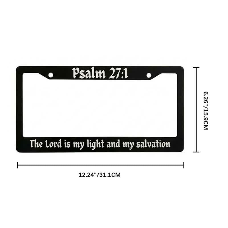 Christianartworkshop Salmo 18:32 Cornice metallica per auto con versetto biblico: Emblema della forza celeste che perdura - image 9