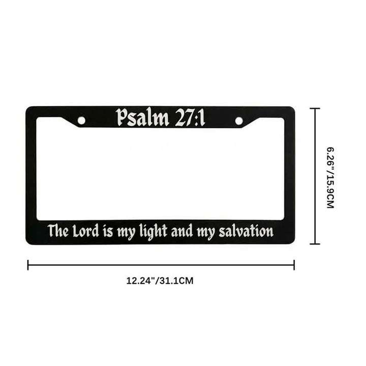 Christianartworkshop Salmo 18:32 Cornice metallica per auto con versetto biblico: Emblema della forza celeste che perdura - image 9