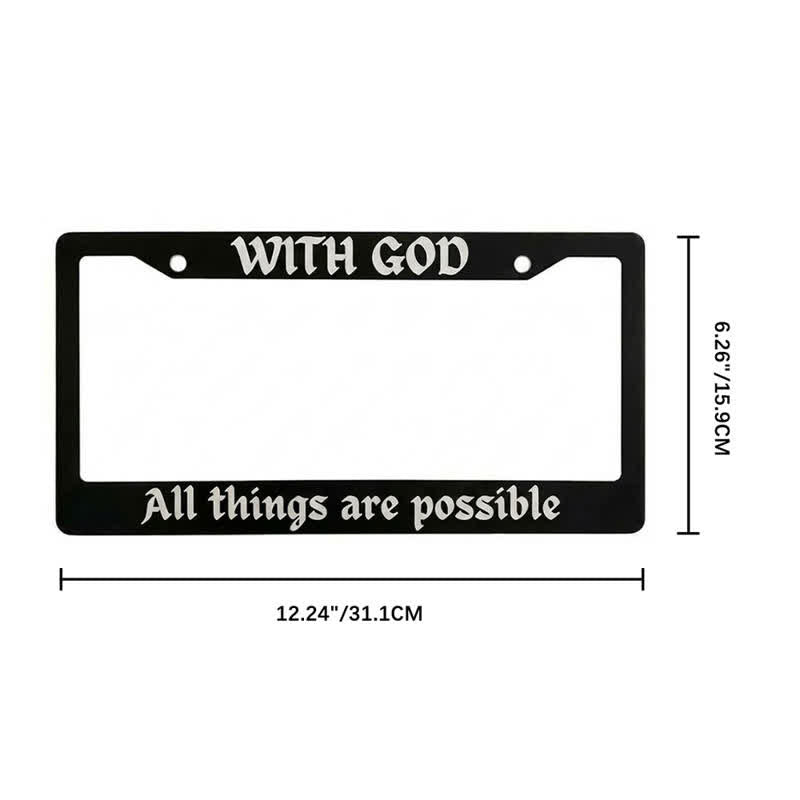 Christianartworkshop Salmo 18:32 Cornice metallica per auto con versetto biblico: Emblema della forza celeste che perdura - image 19