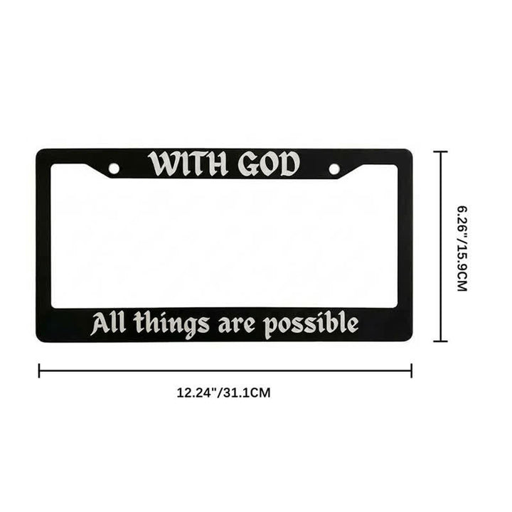 Christianartworkshop Salmo 18:32 Cornice metallica per auto con versetto biblico: Emblema della forza celeste che perdura - image 19