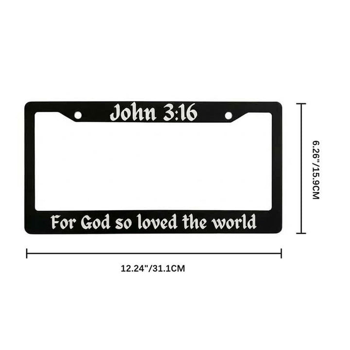 Christianartworkshop Salmo 18:32 Cornice metallica per auto con versetto biblico: Emblema della forza celeste che perdura - image 23